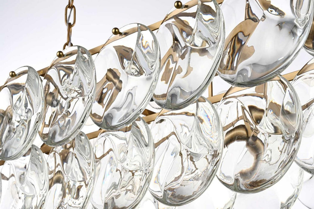 Elegant Lighting - 1010D36SG-01CR - 14 Light Chandelier - Charlotte - Satin Gold