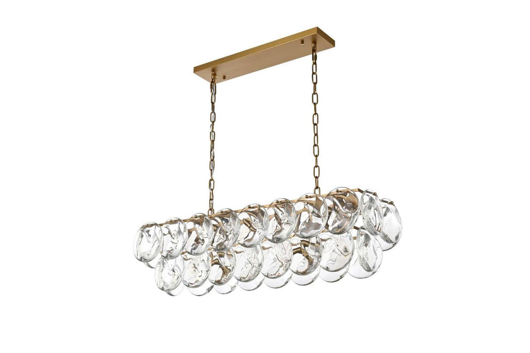 Elegant Lighting - 1010D36SG-01CR - 14 Light Chandelier - Charlotte - Satin Gold
