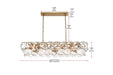 Elegant Lighting - 1010D48SG-01CR - 20 Light Chandelier - Charlotte - Satin Gold