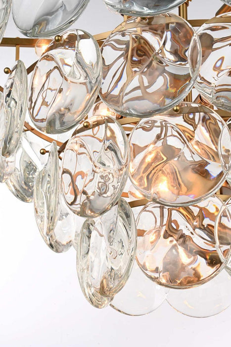Elegant Lighting - 1010G30SG-01CR - 21 Light Chandelier - Charlotte - Satin Gold