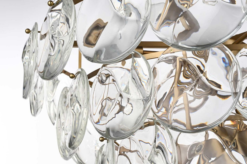 Elegant Lighting - 1010G30SG-01CR - 21 Light Chandelier - Charlotte - Satin Gold