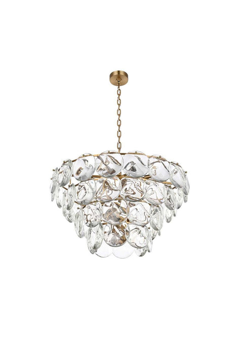 Elegant Lighting - 1010G30SG-01CR - 21 Light Chandelier - Charlotte - Satin Gold