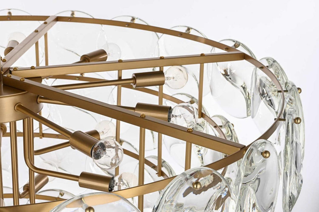 Elegant Lighting - 1010G36SG-01CR - 29 Light Chandelier - Charlotte - Satin Gold