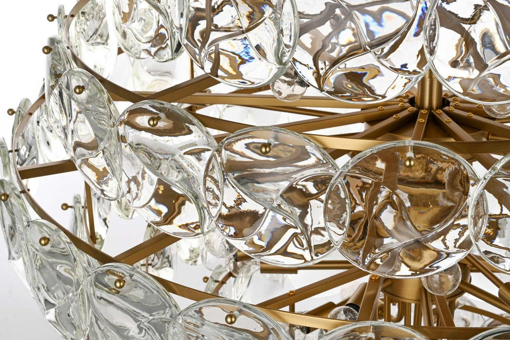 Elegant Lighting - 1010G42SG-01CR - 66 Light Chandelier - Charlotte - Satin Gold