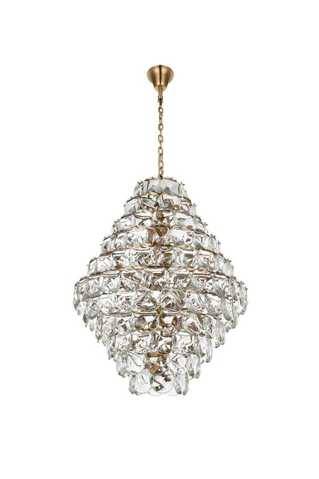 Elegant Lighting - 1010G42SG-01CR - 66 Light Chandelier - Charlotte - Satin Gold