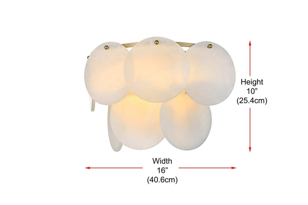 Elegant Lighting - 1010W16SG-11ST - Three Light Wall Sconce - Charlotte - Satin Gold