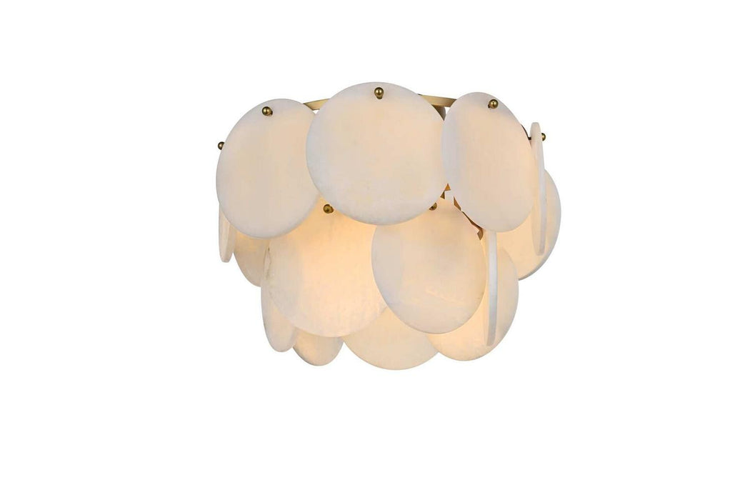 Elegant Lighting - 1010F16SG-11ST - Six Light Flush Mount - Charlotte - Satin Gold
