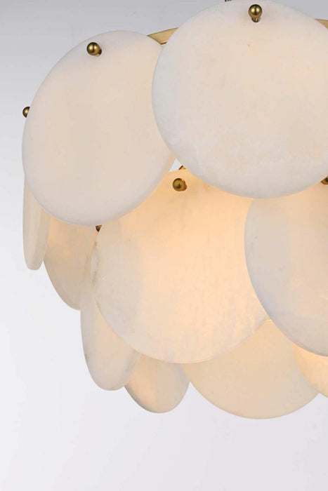Elegant Lighting - 1010F16SG-11ST - Six Light Flush Mount - Charlotte - Satin Gold