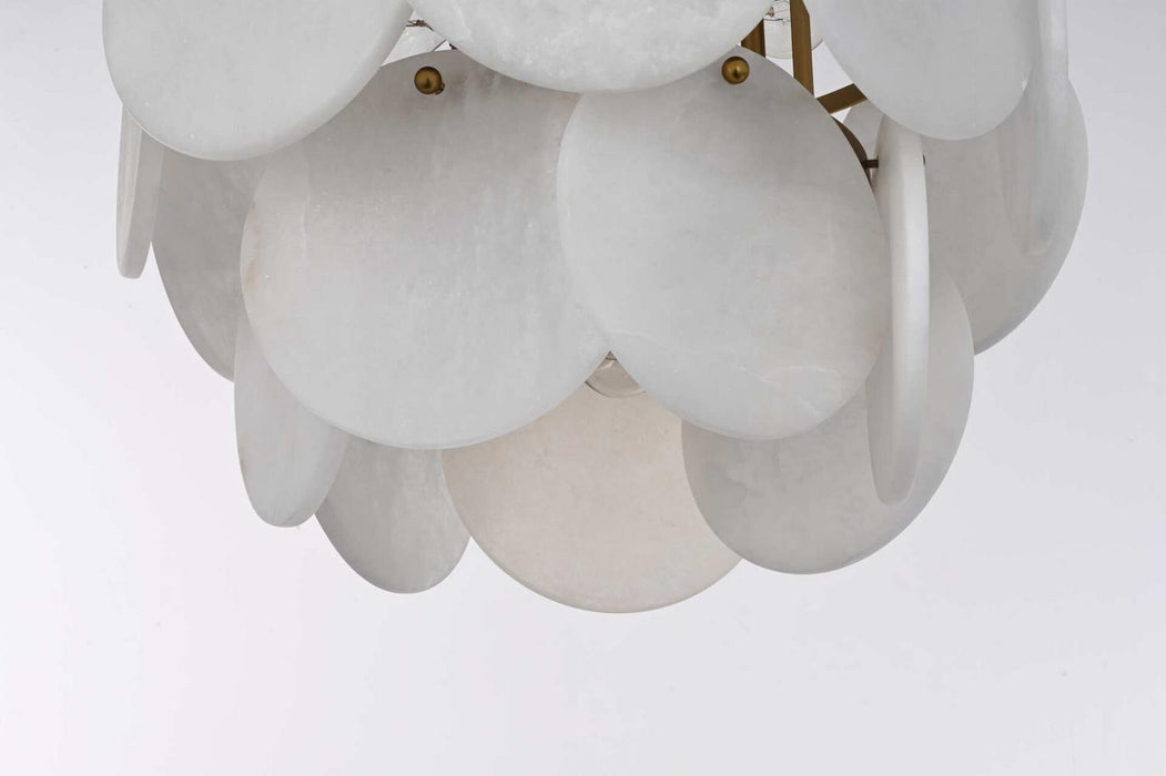 Elegant Lighting - 1010F16SG-11ST - Six Light Flush Mount - Charlotte - Satin Gold