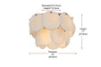 Elegant Lighting - 1010F16SG-11ST - Six Light Flush Mount - Charlotte - Satin Gold
