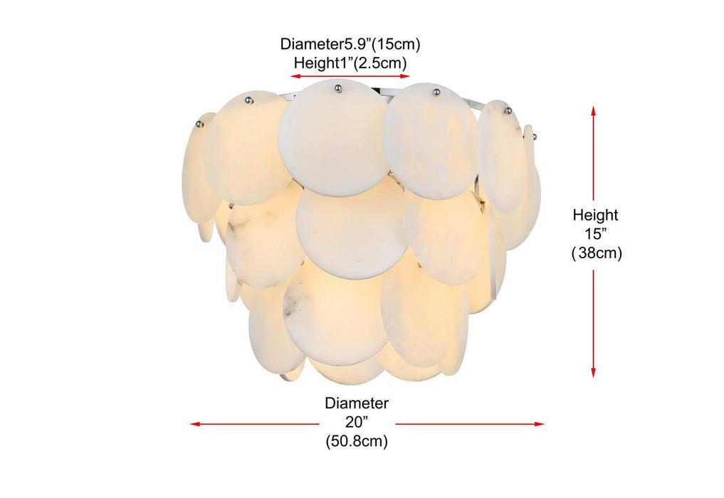 Elegant Lighting - 1010F20C-11ST - 12 Light Flush Mount - Charlotte - Chrome
