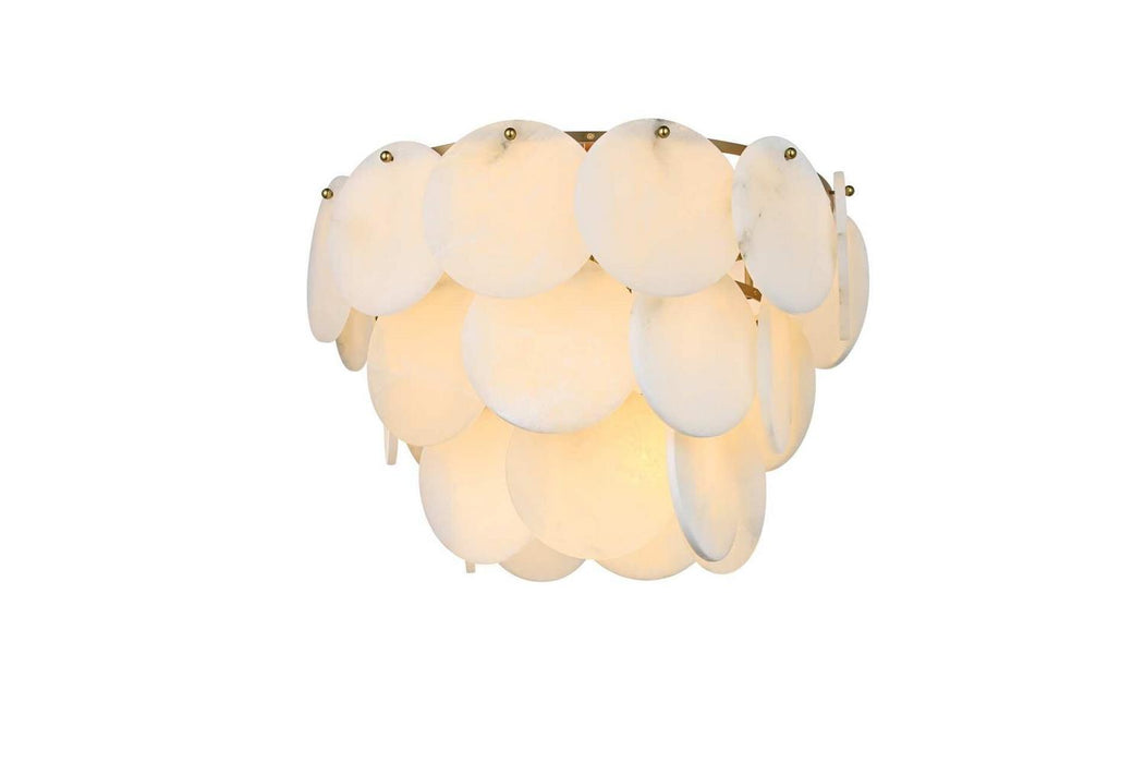 Elegant Lighting - 1010F20SG-11ST - 12 Light Flush Mount - Charlotte - Satin Gold