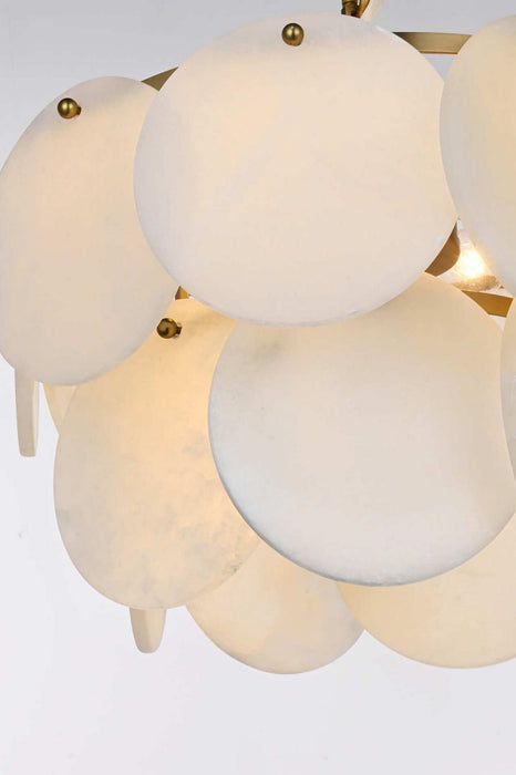 Elegant Lighting - 1010D16SG-11ST - Six Light Chandelier - Charlotte - Satin Gold