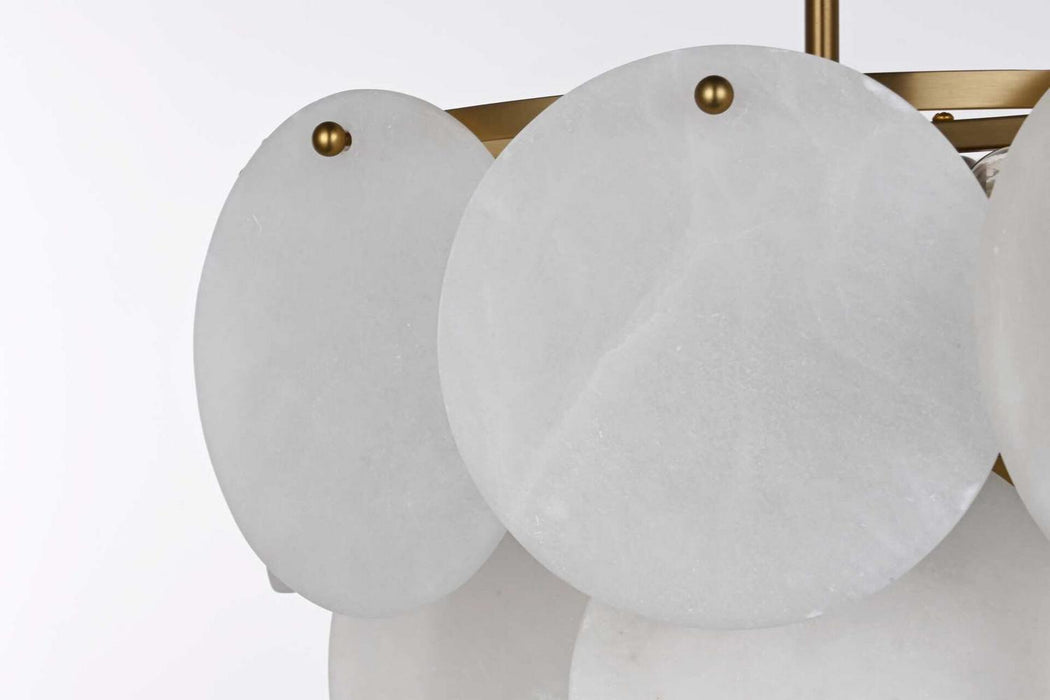 Elegant Lighting - 1010D16SG-11ST - Six Light Chandelier - Charlotte - Satin Gold