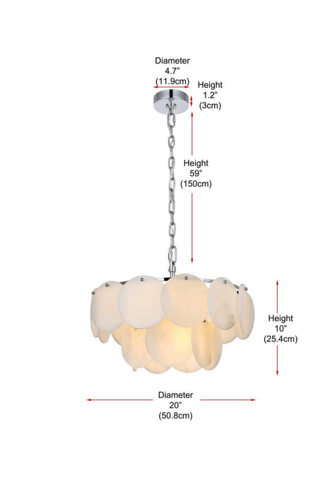 Elegant Lighting - 1010D20C-11ST - Nine Light Chandelier - Charlotte - Chrome