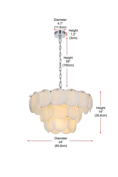 Elegant Lighting - 1010D24C-11ST - 12 Light Chandelier - Charlotte - Chrome