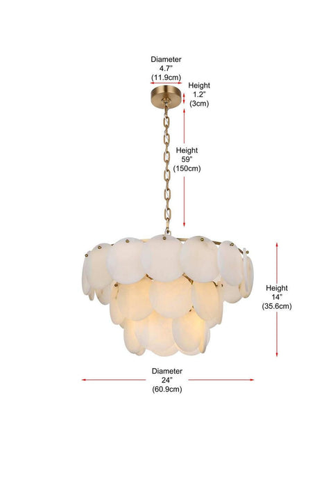 Elegant Lighting - 1010D24SG-11ST - 12 Light Chandelier - Charlotte - Satin Gold