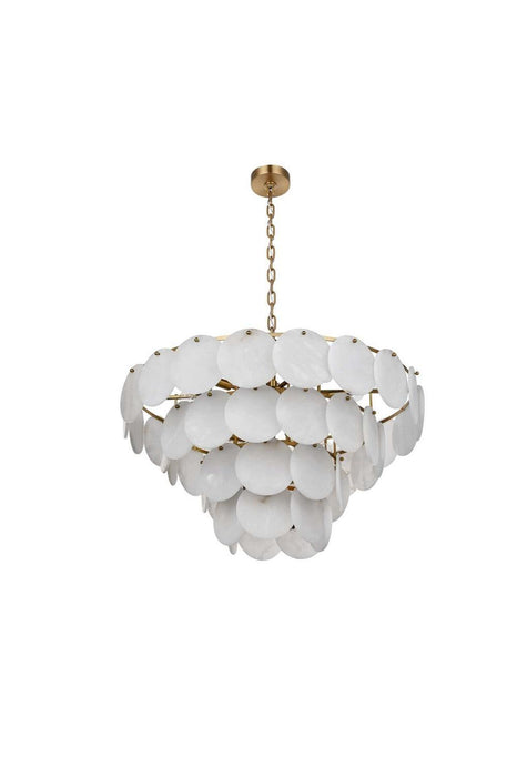 Elegant Lighting - 1010D32SG-11ST - 21 Light Chandelier - Charlotte - Satin Gold