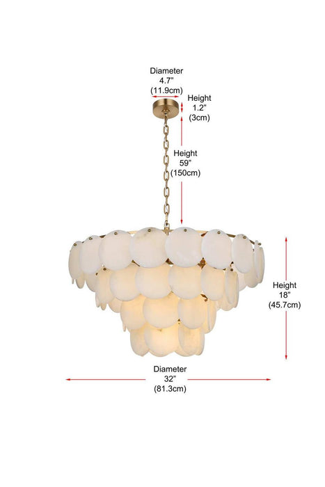 Elegant Lighting - 1010D32SG-11ST - 21 Light Chandelier - Charlotte - Satin Gold
