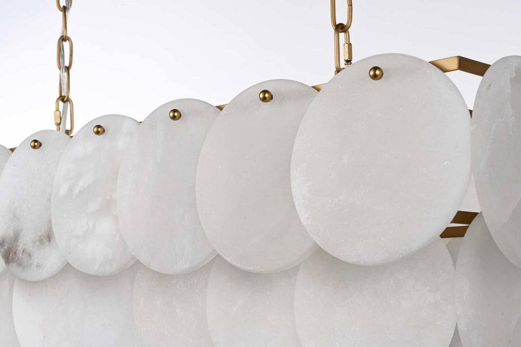 Elegant Lighting - 1010D36SG-11ST - 14 Light Chandelier - Charlotte - Satin Gold