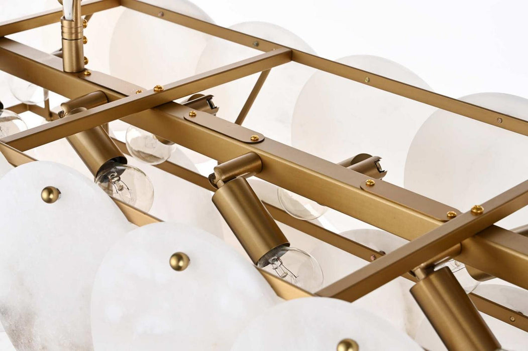 Elegant Lighting - 1010D36SG-11ST - 14 Light Chandelier - Charlotte - Satin Gold