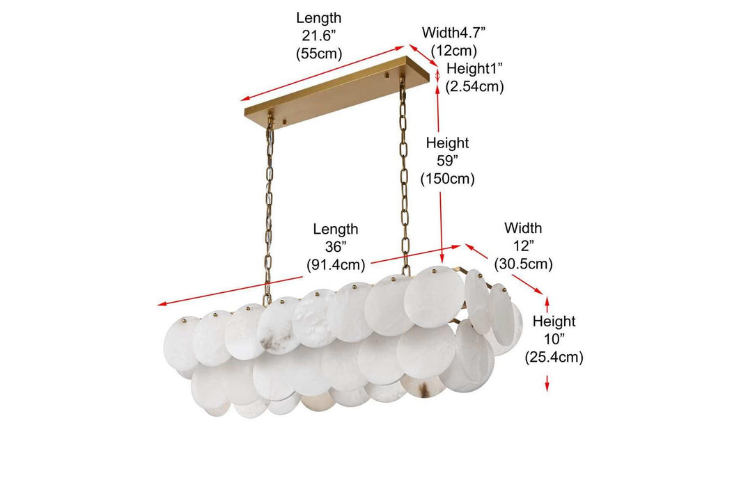 Elegant Lighting - 1010D36SG-11ST - 14 Light Chandelier - Charlotte - Satin Gold