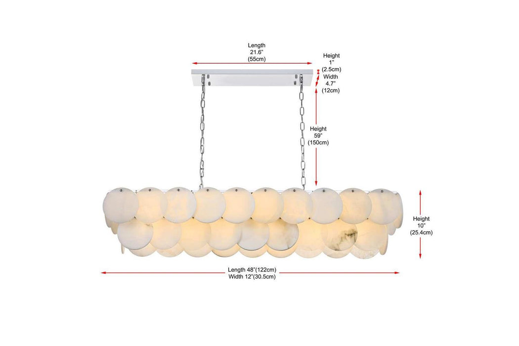 Elegant Lighting - 1010D48C-11ST - 20 Light Chandelier - Charlotte - Chrome