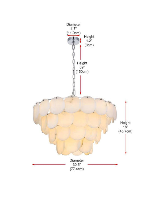 Elegant Lighting - 1010G30C-11ST - 21 Light Chandelier - Charlotte - Chrome