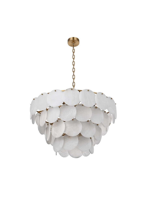 Elegant Lighting - 1010G30SG-11ST - 21 Light Chandelier - Charlotte - Satin Gold