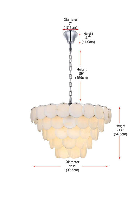 Elegant Lighting - 1010G36C-11ST - 29 Light Chandelier - Charlotte - Chrome