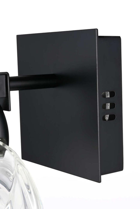 Elegant Lighting - 1012W6BK-01CR - LED Wall Sconce - Avery - Black