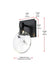 Elegant Lighting - 1012W6BK-01CR - LED Wall Sconce - Avery - Black