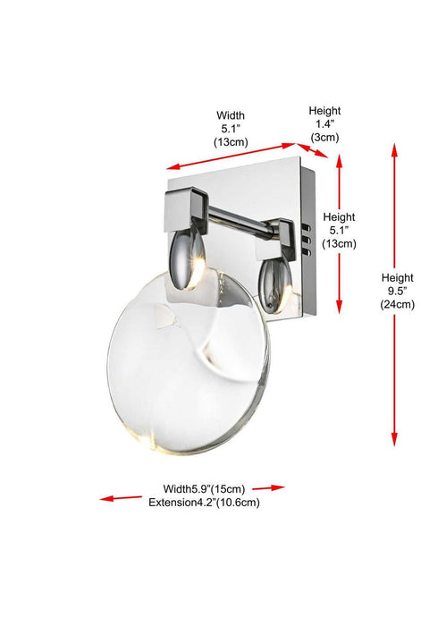Elegant Lighting - 1012W6C-01CR - LED Wall Sconce - Avery - Chrome