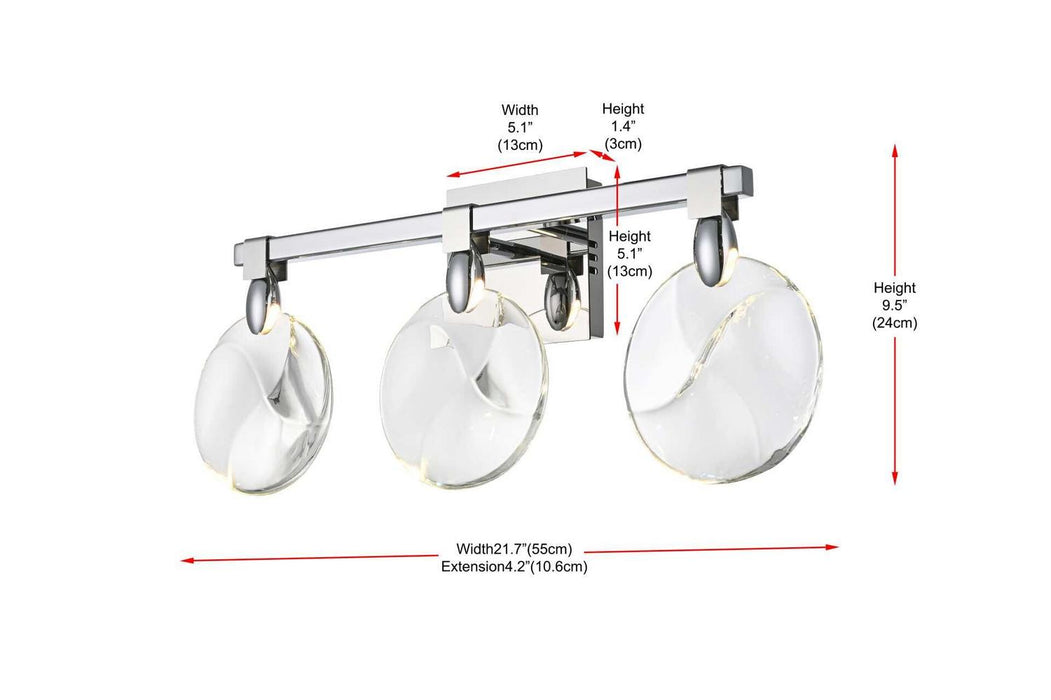 Elegant Lighting - 1012W22C-01CR - LED Wall Sconce - Avery - Chrome