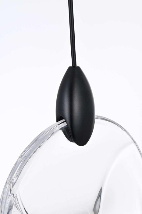 Elegant Lighting - 1012D6BK-01CR - LED Pendant - Avery - Black