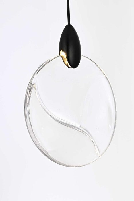Elegant Lighting - 1012D6BK-01CR - LED Pendant - Avery - Black