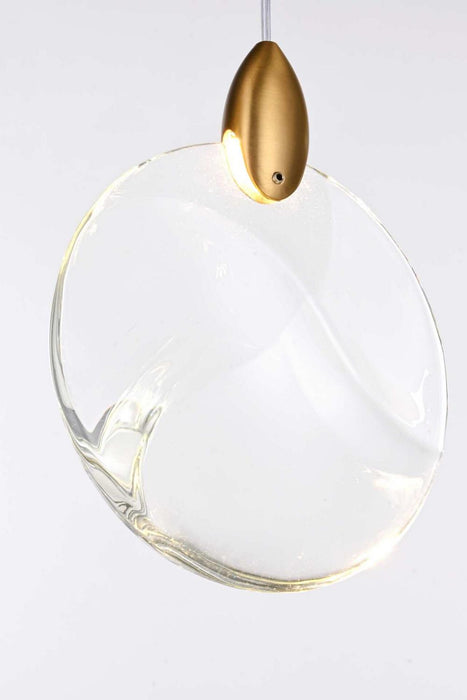 Elegant Lighting - 1012D6SG-01CR - LED Pendant - Avery - Satin Gold