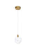 Elegant Lighting - 1012D6SG-01CR - LED Pendant - Avery - Satin Gold