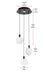 Elegant Lighting - 1012D12BK-01CR - LED Pendant - Avery - Black