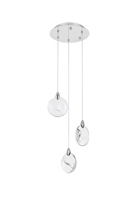 Elegant Lighting - 1012D12C-01CR - LED Pendant - Avery - Chrome