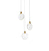 Elegant Lighting - 1012D12SG-01CR - LED Pendant - Avery - Satin Gold