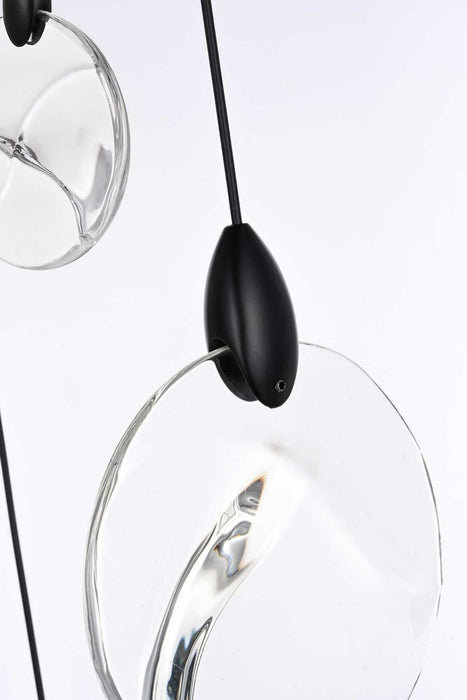 Elegant Lighting - 1012D16BK-01CR - LED Pendant - Avery - Black