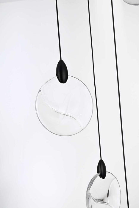 Elegant Lighting - 1012D16BK-01CR - LED Pendant - Avery - Black