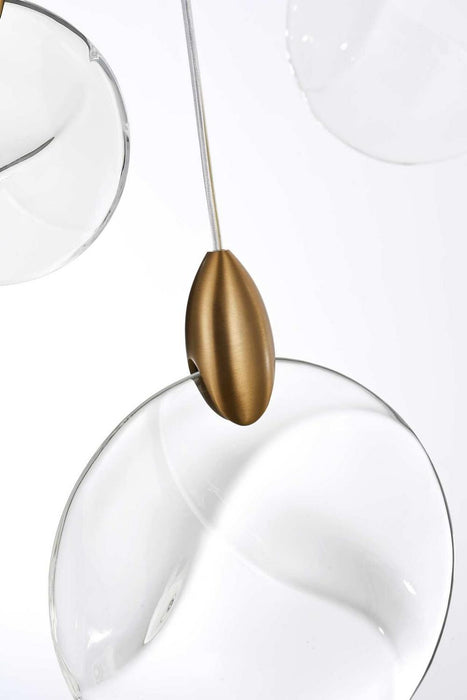 Elegant Lighting - 1012D16SG-01CR - LED Pendant - Avery - Satin Gold