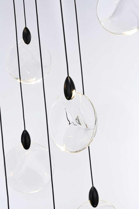 Elegant Lighting - 1012D20BK-01CR - LED Pendant - Avery - Black