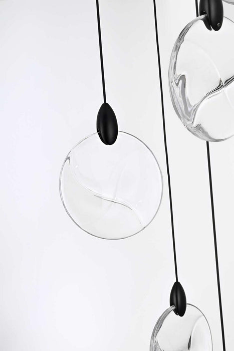 Elegant Lighting - 1012D20BK-01CR - LED Pendant - Avery - Black