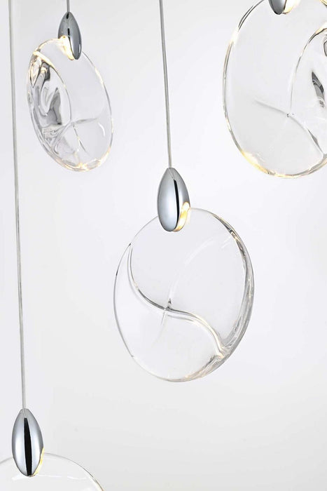 Elegant Lighting - 1012D20C-01CR - LED Pendant - Avery - Chrome