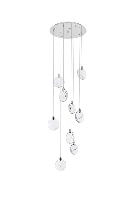 Elegant Lighting - 1012D20C-01CR - LED Pendant - Avery - Chrome