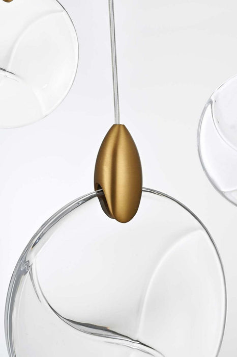 Elegant Lighting - 1012D20SG-01CR - LED Pendant - Avery - Satin Gold
