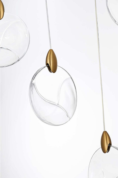 Elegant Lighting - 1012D20SG-01CR - LED Pendant - Avery - Satin Gold